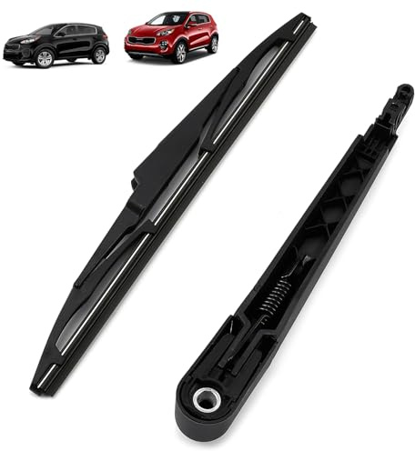 Blueshyhall Auto Scheibenwischer Hinten Set Kompatibel mit KI&A Sport-age 2016-2018 OE Code 98850-A4000, Auto Scheibenwischer Heck Arm und Wischerblätter Gummi