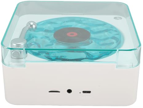 KKPLZZ Waves Player, 3 in 1 Schnurloser Lautsprecher mit Nachtlicht und Zeitausstellung, Vintage -Kassettenrekorder -Design, für den Schlaf Entspannenden Schlafzimmer Wohnzimmer Büro (Weiß)