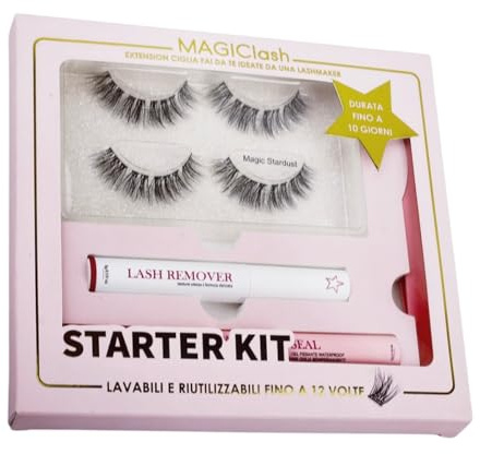 Kit Ventagli di ciglia Semipermanenti Pre-mappati(uso con colla) Trasparente Stardust