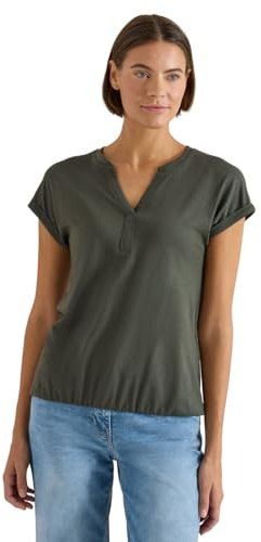 Cecil Kurzarm Shirt im Tunika-Look Khaki M