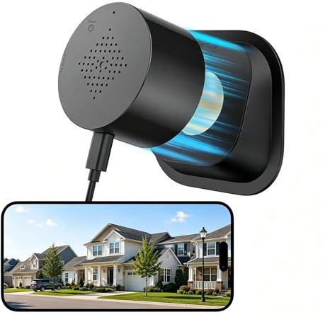 Septekon 5G Window Camera, No-Drill 18° Tilt Mount, Indoor Security Camera | 2.4GHz & 5GHz WiFi, Stick on Glass for Outdoor Monitoring, Full Color Night Vision & AI Human Detection