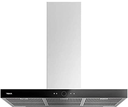 Teka | Campana Decorativa de 90 cm con mandos digitales Touch control y motor ECOPOWER 4A | PERFECT A4 DLH 985 T | Negro | 100 x 90 x 48 cm