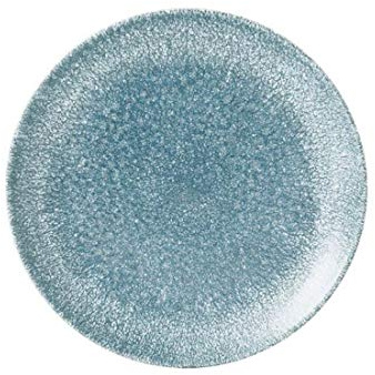 Churchill Studio Prints Raku Coupe Plate Topaz Blue 217mm