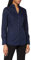 Seidensticker Damen City Langarm Slim Fit Kelchkragen Bügelfrei Bluse, Dunkelblau (18), 34 EU