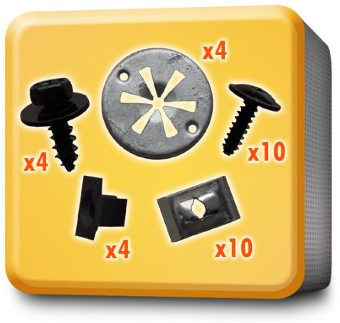 myshopx C100 Set Unterfahrschutz Unterboden Motorschutz Clips Klammer Schrauben Befestigung Einbausatz Plastik Nieten Unterfahrschutz Befestigung Klammern Befestigung Clips