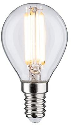 Paulmann LED Filament Tropfen, Ø 45 mm, 6,5W = 60W, E14, 806 lm, klar, 2700 K