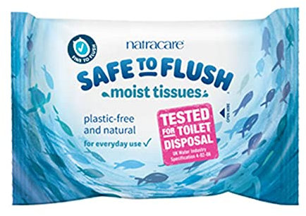 Natracare - Toilet Moist Tissue - Safe to Flush - 30wipes