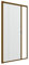 Zanzanet Zanzariera laterale orizzontale a molla sottile cassonetto 42mm su misura porta finestra scorrevole avvolgibile frizione antivento personalizzabile colori reti Made in Italy Bronzo Verniciato