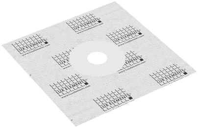 LUX ELEMENTS Dehnzonenmanschette DRY-DBDZM 150 I Dünne & reißfeste Dichtmanschette 15 x 15cm aus Spezial-Vlies aus Polypropylenvlies zum Abdichten von Rohrdurchführungen