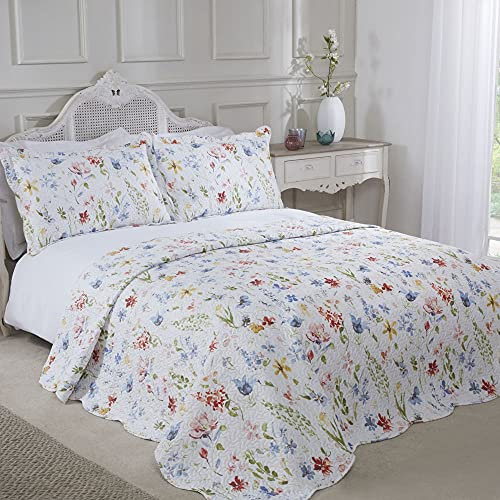 Emma Barclay Spring - Quilted Patchwork Bedspread Set - King