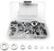 Flat Washer, Assorted Metal Washers Stainless Steel, Round Seal Washer Spacer, Sealing Gasket Kit for Home, Automotive, Shop, Factories Repair - M2 M2.5 M3 M4 M5 M6 M8 M10/360 Pcs