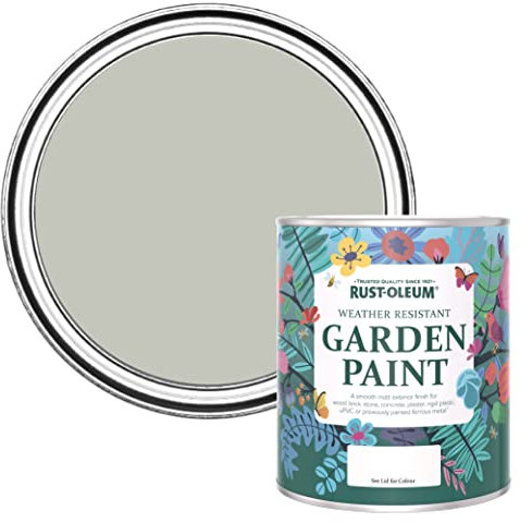 Rust-Oleum Grey Mould Resistant Garden Paint in Matt Finish - Tyne Fog 750ml