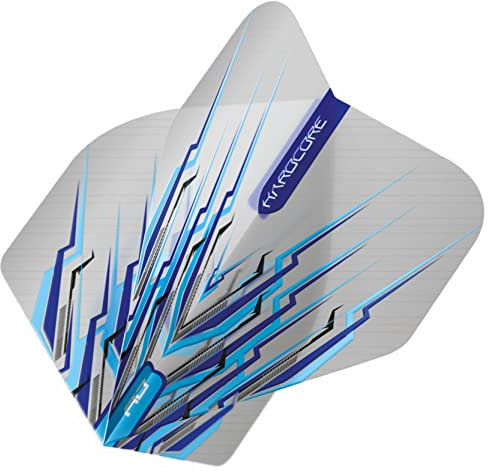 RED DRAGON Peter Wright Snakebite Hardcore Mohawk Blue Dart Flights - 3 Sets Per Pack (9 Flights in Total)