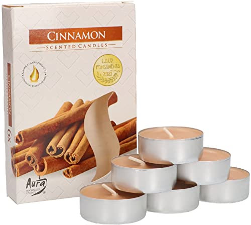 KOTARBAU® 6er Pack Duftkerzen Teelichter Cinnamon Duftteelichter Brenndauer 4 Stunden