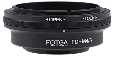 Fotga Objektivadapter-Konverter für Canon FD Mount Objektiv auf M4/3 Micro Four Thirds MFT spiegellose Kameras, für Panasonic GH5 GH6 GF6 G100 GF10 GX9 GX85 Olympus OM-1 E-M1 E-M10 III E-P7 E-PL8/9