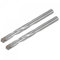 sourcing map 9mm Coupe Dia Cimenté Carbure Foret Hélicoïdal avec Rond Droit Tige pour Acier Trempé Acier Inox, 110mm Longueur 2 Pcs