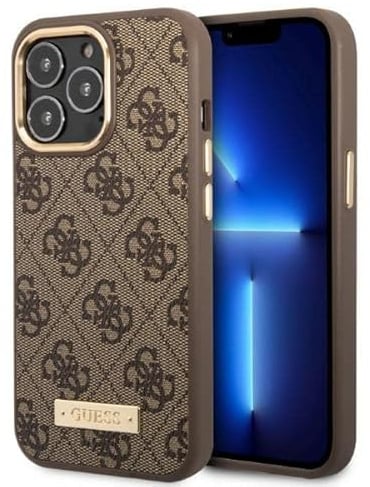 Guess GUHMP13XHTRMD Hülle für iPhone 13 Pro Max 6,7 Gold/Gold Hard case Metal Outline