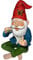Aopek Gartenzwerg Outdoor Lustiger Mittelfinger Raucher Outdoor Statue Gartenzwerge für Garten oder Indoor Outdoor Lustige Zwerge Dekoration