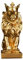 Crown Lion King King Statue Skulptur Löwen Statuen Nordische Stil Heim- und Studiendekoration Löwe Dekor abstrakte geometrische Skulpturen Harztier Figuren Innen- und Heimbüro Geschenke,Gold a