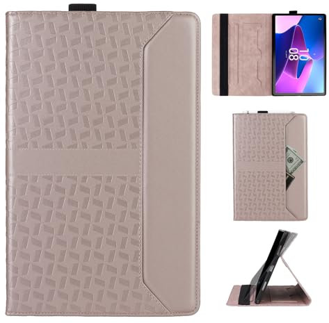 Rostsant Custodia per Lenovo Tab M10 Plus 3rd 10.6 Pollici 2022 TB125FU/TB128FU/TB129XU con Custodia per Penna Custodia Protettivo Cover Sottile Tablet Pelle Case Rosa