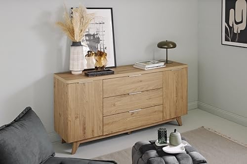 Jahnke Sideboard, Engineered Wood, Montana Eiche Nb, One Size