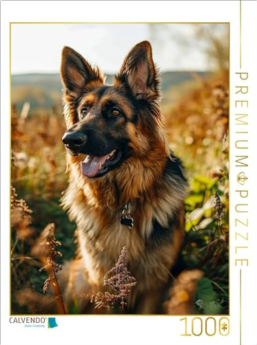 Puzzle · Deutscher Schäferhund, ich Bin wachsam | 1000 Teile · Lege-Größe 64 × 48 cm · CALVENDO Puzzle