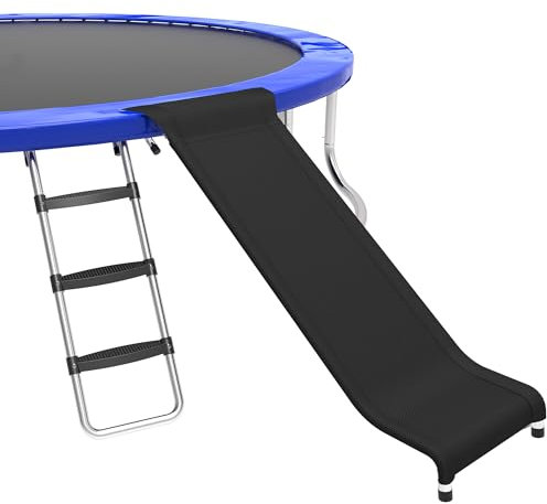 Trampoline Slide & Ladder Kit for Kids, Trampoline Accessory 10-16ft