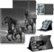 RWUTYTIUL for Nook 9 Lenovo Tablet (2024)/Lenovo Tab M9 TB-310FU 2023 Universal Tablet Case with 360 Degree Rotating Kickstand Protective Stand, PU Leather Shell Case, Horse Pattern