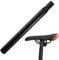 Bike Seat Post, 27.2 mm Bicycle Seatpost Carbon Steel Seat Tube Saddle Pole Length 300 mm for BMX Fixed Gear MTB Road Mountain Bikes (Black)