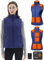 Hecusma Gilet Chauffant Femme avec Batterie incluse 16000mAh 7.4V, Veste Chauffante Femme Conception Sans Lumières, Gilet Chauffant Electrique pour de Plein Air Sports Hiver