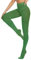 DUCMODA Collant Femme Taille Haute 80 denier Doux Semi Opaque Extensible Vert herbe s