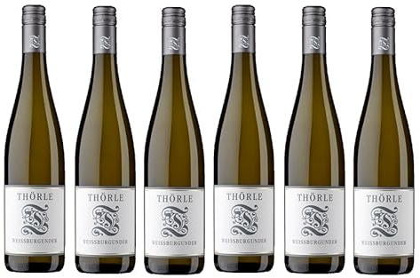 6x 0,75l - 2023er - Weingut Thörle - Weißburgunder - Qualitätswein Rheinhessen - Deutschland - Weißwein trocken