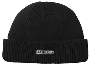 SealSkinz Standard Outdoor Langham wasserdichte Beanie für kaltes Wetter – Schwarz, L/XL