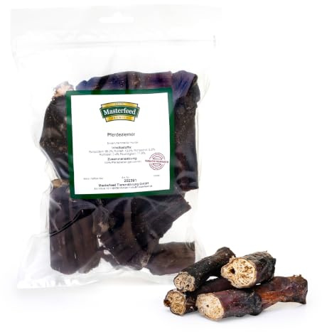 Masterfeed Pferdeziemer, Getrocknet, 100% Natürlich, Kauartikel für Hunde (10 cm, 500 g)
