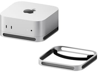 Hagibis Desktop-Ständer für Mac Mini M4/M4 Pro 2024, staubdichte Basis, Wärmeableitung, Halterung, Aluminiumlegierung, Kühlung, Laptop-Halterung