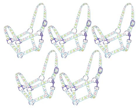 Brama West Halfter Set Pferd Pony Love Pferdehalfter 5 Stück (Full)