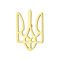 FLKWOP Ukraine Goldener Dreizack Ukraine Pride Pin I Stand mit Ukraine Revers, Einheitsgröße, Metall