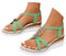 Sandales Femme été Confortable Compensées Chaussures AntidéRapantes Respirantes et Nu-Pieds BohêMe Bout Ouvert avec Talon Plateforme Comfy Semi Trailer Sandales