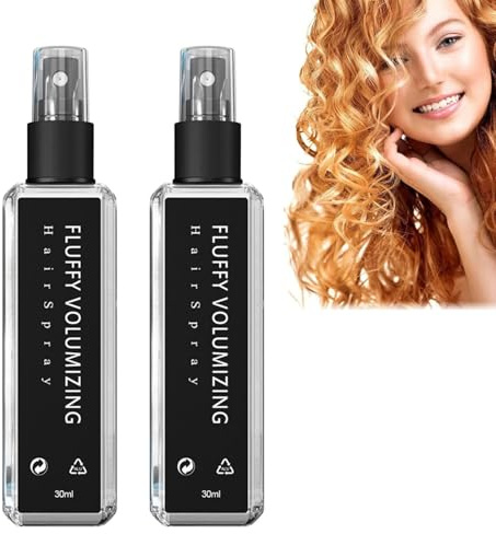 Natural Plant Protein Hair Thickening Spray, Volumizing Hair Spray Non Hair Sprays For Volume Hairs For Women Men, Extra-Volume, Non Greasy & Non Sticky (30ml, 2)