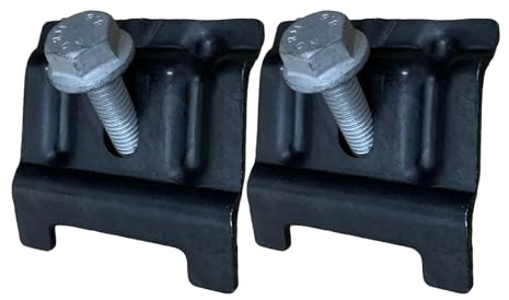 Aiyomi 2 Stück Batteriehalter Halteklammer Halterung Mit Schraube, Batterie-halteklammern Für Audi Skoda Volkswagen Jetta Golf MK4MK5 Passat B6 Polo Passat Audi A3 Q3 Black 1J0803219