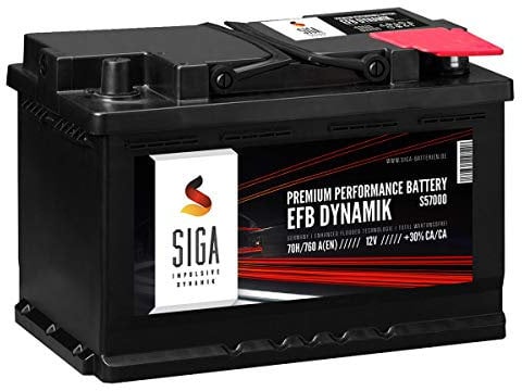 SIGA EFB Autobatterie Starterbatterie Start Stopp Batterie (70AH 12V)