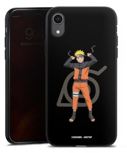 DeinDesign Silikon Hülle kompatibel mit Apple iPhone Xr Case schwarz Handyhülle Naruto Shippuden Offizielles Lizenzprodukt Animeserie