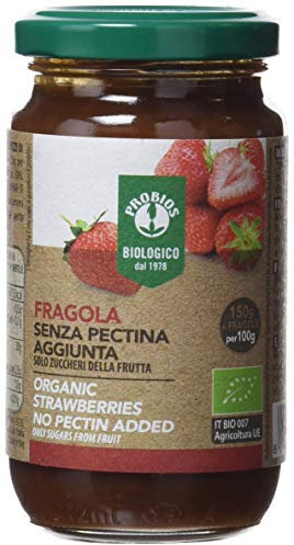 Probios Composta di Fragole Senza Pectina Aggiunta - Composta Frutta Senza Zucchero Senza Glutine - Dolcezza e Sapore Naturale - 220g