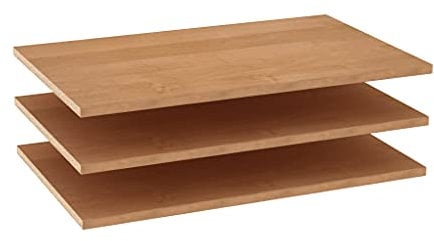 WIEMANN Einlegeboden für Kleiderschrank, 80,1 cm Breite, 3-er Set, Regalboden, Wäscheboden, in Erle-Nachbildung, BHT 80,1 cm x 2,2 cm x 51,5 cm