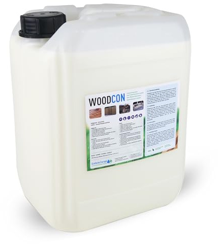 Woodcon Holzversiegelung | Holz und Multiplex wasserabweisend machen | Holzschutz | ergiebig | kein Mattglanz | überstreichbar | 25 liter
