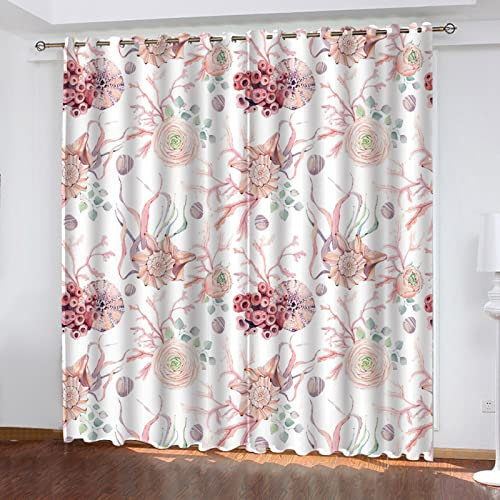ZQMHCY Gardinen Rosa Rosa Flieder Scheibengardinen Weich Verdunklungsvorhänge Wohnzimmer Vorhang Blickdicht Schlafzimmer Gardine Thermovorhang Gardinen mit Ösen Schallschutz Curtains 2x75x166cm