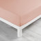 douceur d'intérieur, Drap Housse (160 x 200 cm) Linette Rose, 100% Coton
