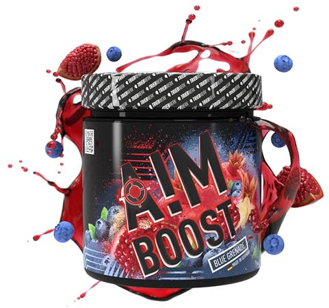 Aim Boost by Triebwerk, Gaming Booster, 400g, 40 Portionen, 200mg Koffein, L-Theanin, quasi zuckerfrei, mit Vitaminen