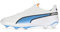 PUMA King-Ultimate Fg/Ag Unisex-Laufschuhe, Weiß, Schwarz, Blau, Glimmer, Orange, 46,5 EU, Weiß, Schwarz, Blau, Glimmer, Ultra Orange, 46.5