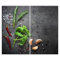 SMTDeco Herdabdeckplatte Ceranfeld Abdeckplatte Herdabdeckung Herdplatten Abdeckungen Induktionskochfeld 2 x 30x52 cm Zweiteilig Kräuter Grau